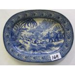 Early 19th Century dish 'Tiger Hunt'