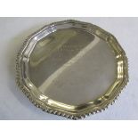 Small silver salver