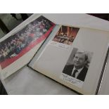 Autograph album with signed photographs of British 'soap opera' stars