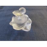 Lalique crystal glass perfume bottle