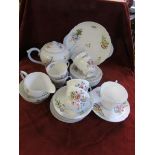 Shelley 'Wild Flowers' tea set