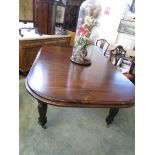 Victorian style mahogany extending dining table