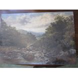 W.H. Mander 'Pont-y-Lledr, North Wales' oil painting