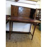 Edwardian mahogany inlaid 'Bonheur de Jour'