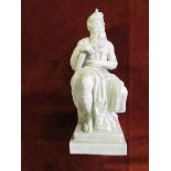 Naples 19th Century pottery figure of Moses