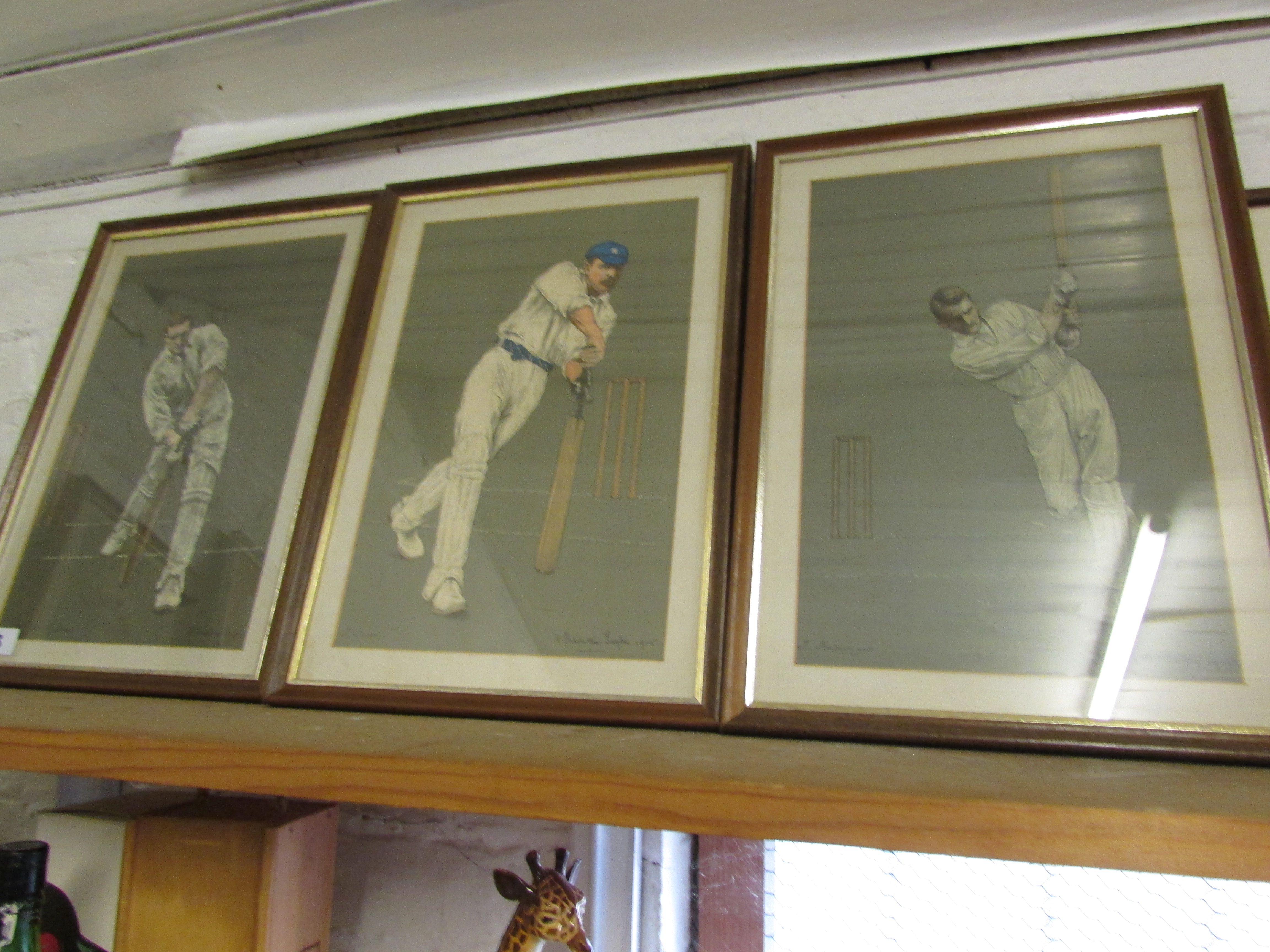 Three 'cricketing prints'