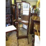 Edwardian cheval mirror