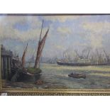 Fred Castle marine scene 'Port of London'