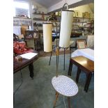 Retro lamp table and lamp