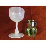 Bohemian jug and a Venetian goblet