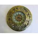 Brass-cased Arts & Crafts hall clock