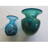 Two Medina glass vases