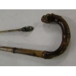 Silver-mounted cane
