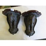 Elephant head bronze sconces