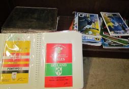 An album of rugby programmes from the 1970s, 80s and 90's,