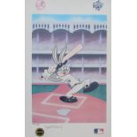 After Robert McKimson World Series 1998 Bugs Bunny with a baseball bat A limited edition lithograph,