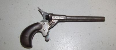 A blank firing pistol together with an air rifle