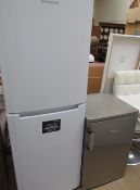 A Hotpoint fridge freezer together with a Prestige freezer (Sold as seen,