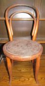 A Child's bentwood chair possibly Thonet