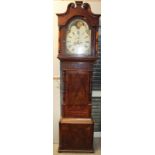 A 19th century mahogany long case clock,
