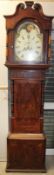 A 19th century mahogany long case clock,