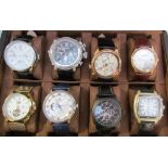 Four Ingersoll Gentleman's wristwatches together with four other wristwatches including Bermuda and