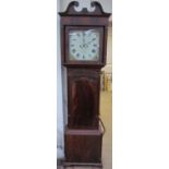 A 19th century mahogany longcase clock,