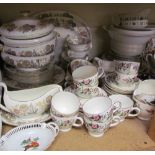 A Wedgwood Tapestry pattern part dinner set, other part tea and dinner sets,