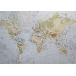 A large modern world map