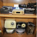 A Bush radio together with a collection of digital and analogue radios (Sold as seen,