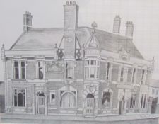 Jonathan Davis The Mill Hill A pencil sketch Signed Together with a collection of bookplates and