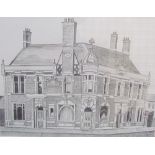 Jonathan Davis The Mill Hill A pencil sketch Signed Together with a collection of bookplates and