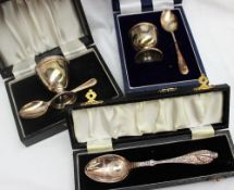 An Elizabeth II silver christening spoon, Birmingham, 1975,