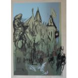 Feliks Topolski High Courts of Justice in the Strand Signed in pencil Limited edition print, No.