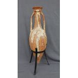 A Greek Piriform Amphora twin handled ewer,