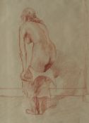 In the style of Harry Holland Study of a nude Red charcoal 32 x 24cm *****WITHDRAWN******