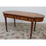 A 19th century satinwood centre table,