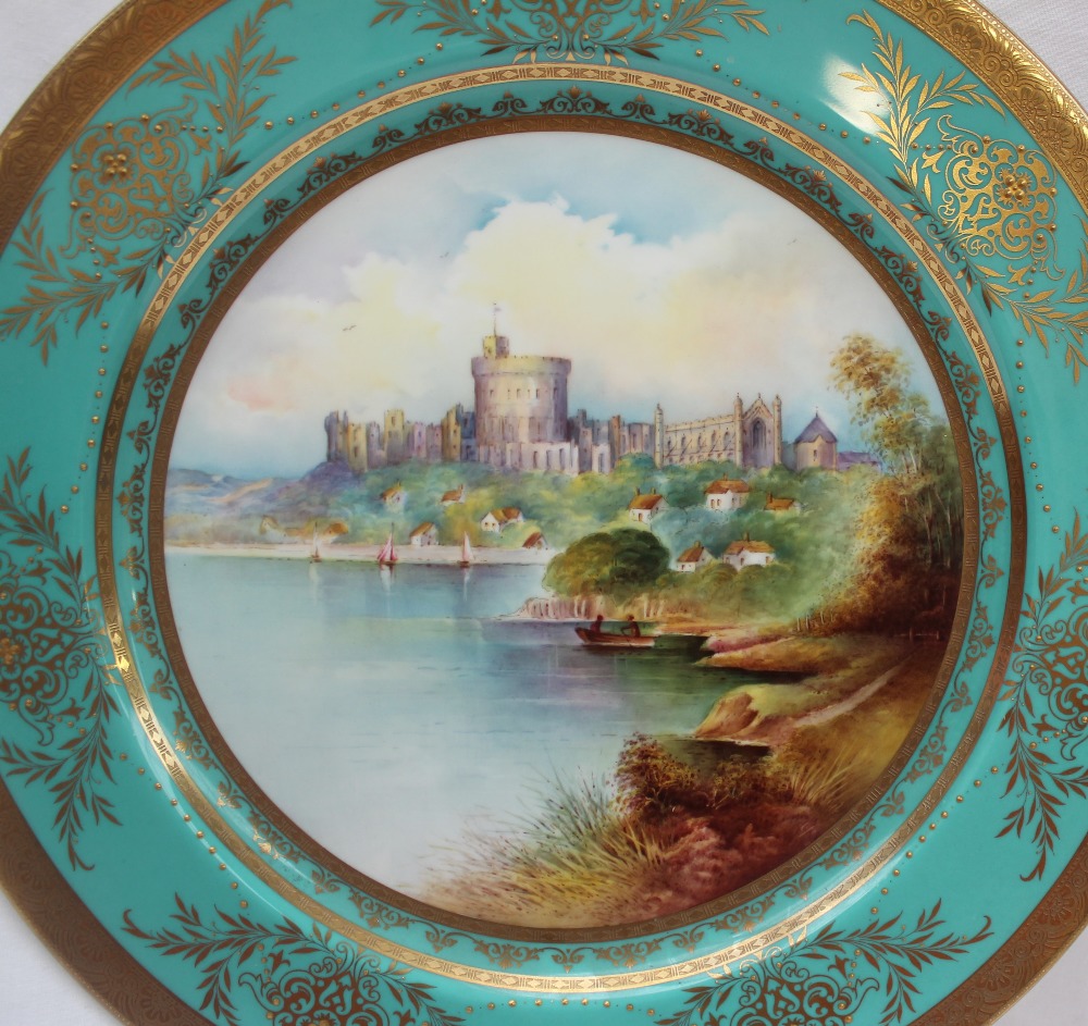 A Minton bone china cabinet plate, - Bild 2 aus 4