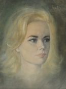 Edda Baronin von Wedel (born 1867) Portrait of a lady with blond hair Oil on canvas Signed 45 x 34.