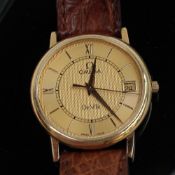 A Gentleman's 18ct yellow gold Omega De Ville wristwatch,