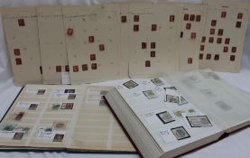 Two stock book of stamps,