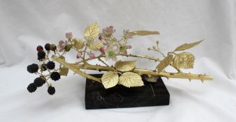 A R Van Ruyckevelt bone china and gilt bronze table centrepiece A109,