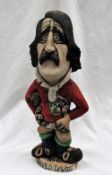 A John Hughes pottery Grogg of Gerald Davies in a British Lions jersey, with raised collar,