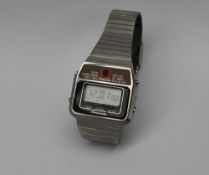 An Gentleman's stainless steel Omega Memomaster wristwatch,