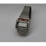 An Gentleman's stainless steel Omega Memomaster wristwatch,