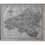 Cary (John), South Wales a delineated map, published 1793, 22.5 x 27.