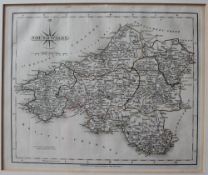 Cary (John), South Wales a delineated map, published 1793, 22.5 x 27.