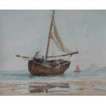 G S Walters Barque at low tide,
