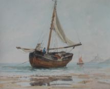 G S Walters Barque at low tide,