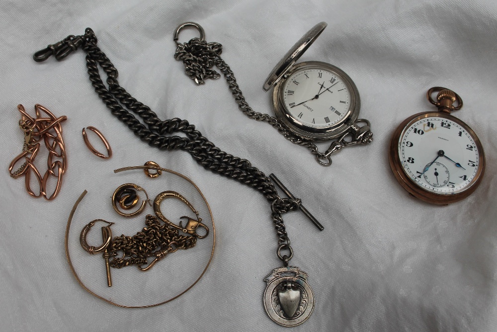 A 9ct yellow gold open faced pocket watch, - Image 2 of 3